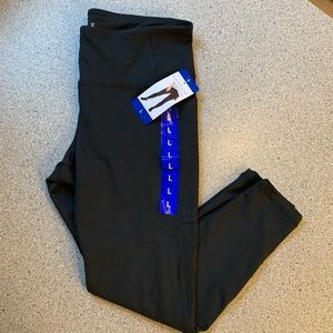 NWT Danskin Black Interlock High Waisted Leggings